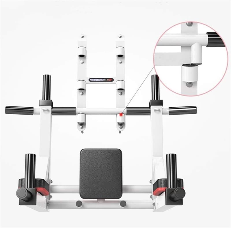 Indoor Home Gym Pull-Up Bar and Dip Station - 800LBS Capacity