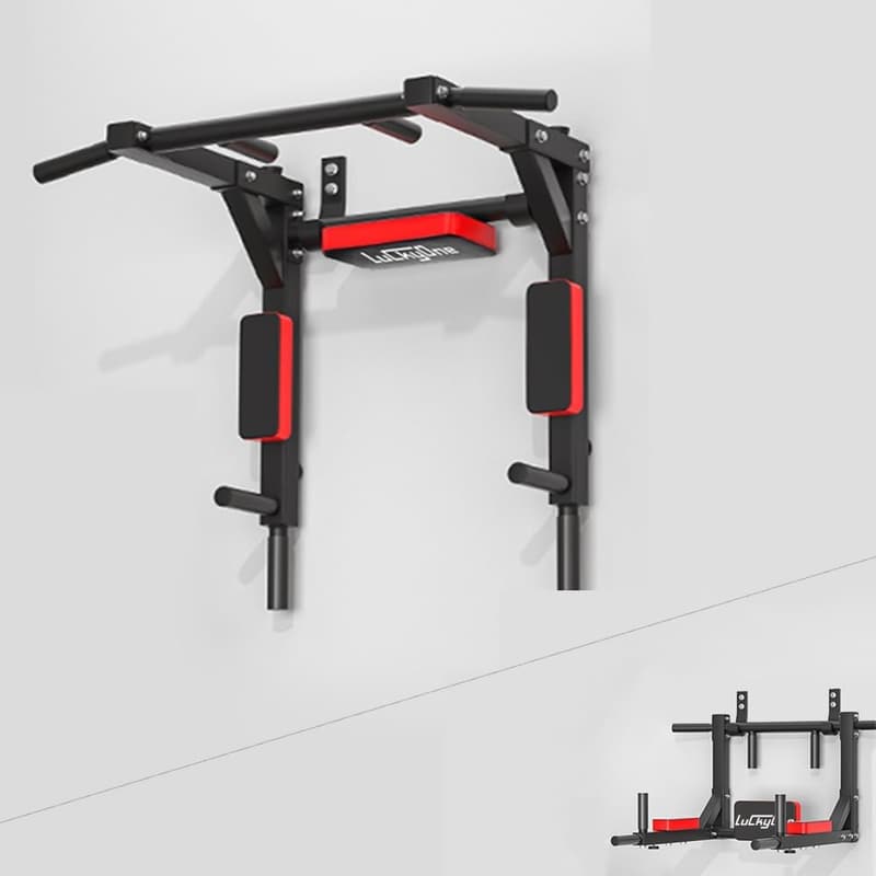 Heavy-Duty Wall-Mounted Pull-Up Bar for Indoor Workouts