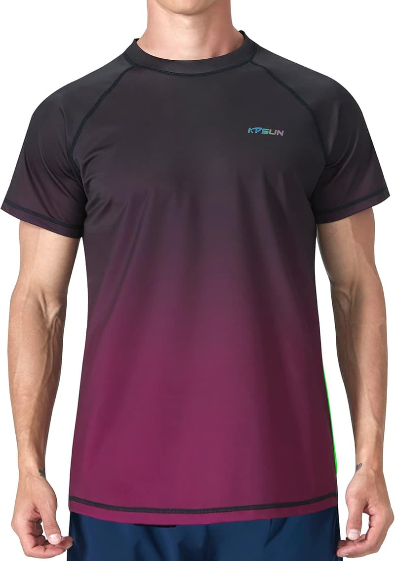 Men's UPF 50+ Sun Protection Quick-Dry Swim Shirt