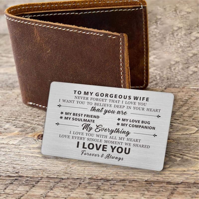 Mother's Day Card for Wife - I Love You Heartfelt Message