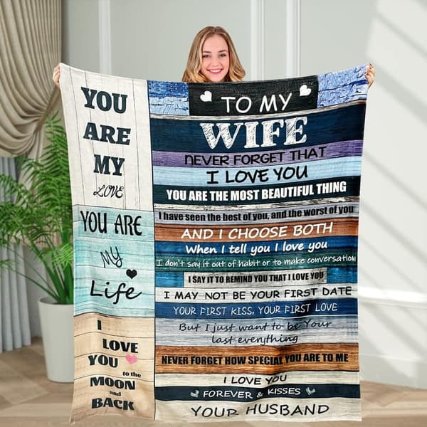 Mother's Day Blanket Gift for Wife, 