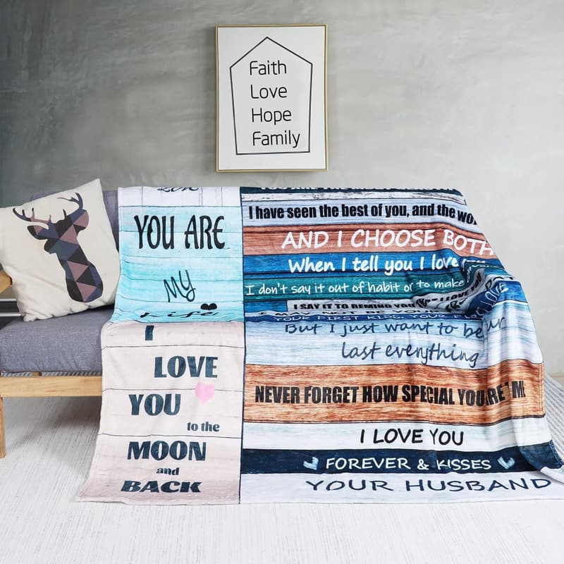 Mother's Day Blanket Gift for Wife, 