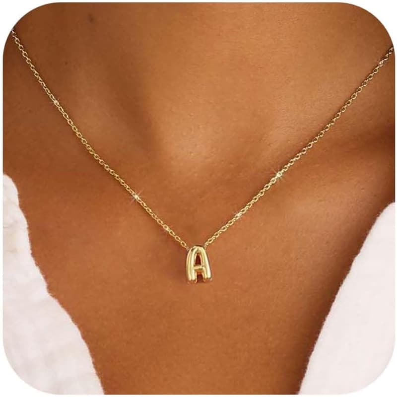 Personalized Dainty Initial Necklace for Women - Gold/Silver