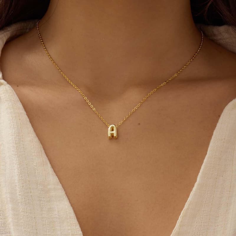 Personalized Dainty Initial Necklace for Women - Gold/Silver