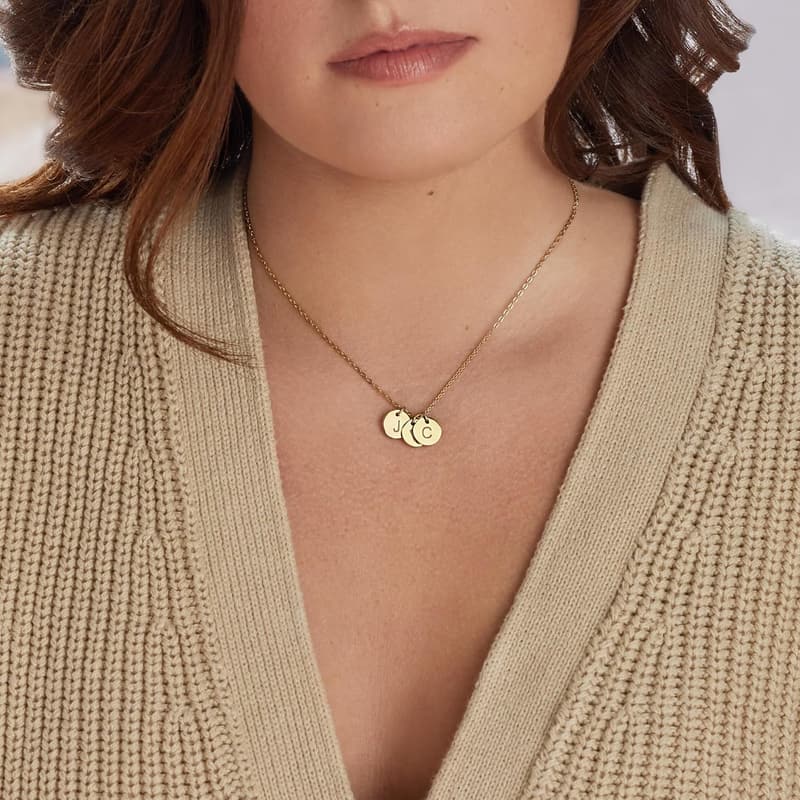 Personalized Initial Necklace for Moms with Kids' Letters