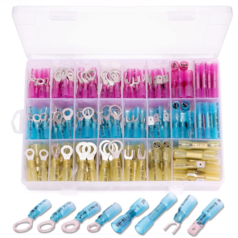 Waterproof Electrical Connectors Kit for Marine & Automotive - 250PCS