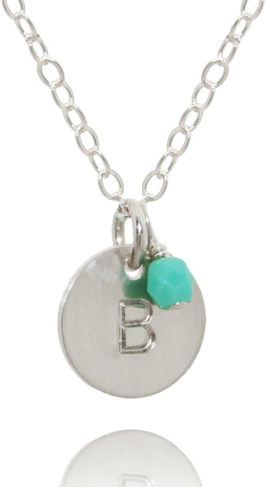 Personalized 925 Sterling Silver Initial Necklace for Women