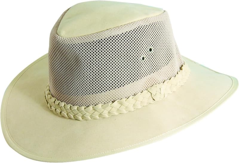 Men's Soaker Hat with Mesh Sides - Tan, Large/X-Large