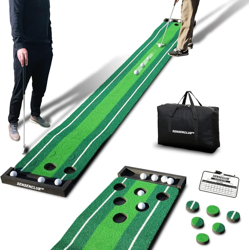 Indoor Golf Putting Green Set with Ball Collect System for Men
