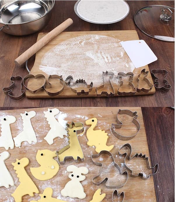 Game Puzzles Stainless Steel Cookie Cutter Set - 2 Pieces