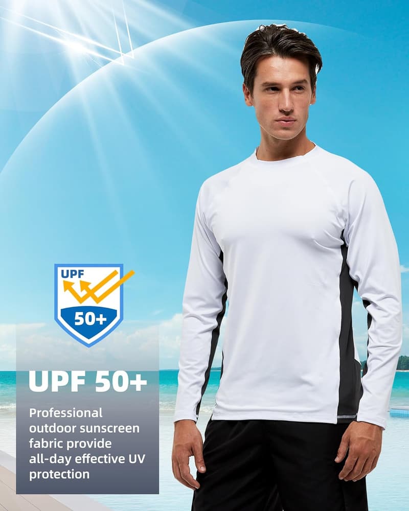 Men's Long Sleeve Diving Rash Guard Shirt