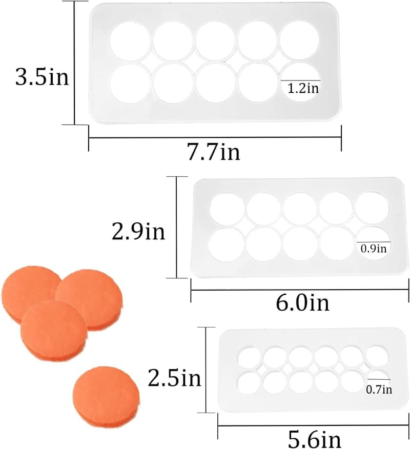 Geometric Cake Fondant Cutters Set - 12 Pcs Triangles