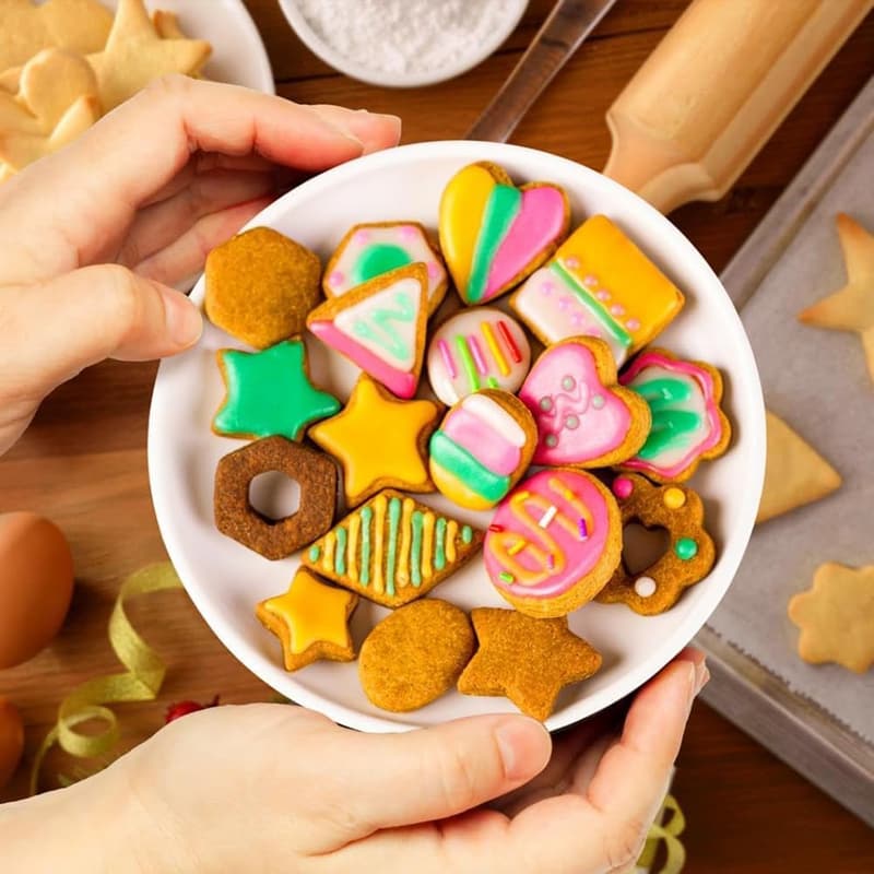 30Pcs Mini Stainless Steel Cookie Cutter Set for Kids