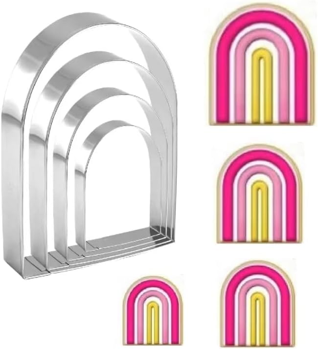 Geometric Cookie Cutter Set - Stainless Steel, 4-Piece