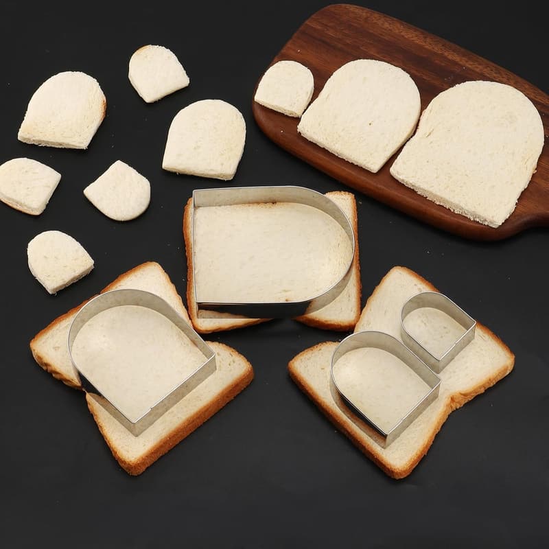 Geometric Cookie Cutter Set - Stainless Steel, 4-Piece