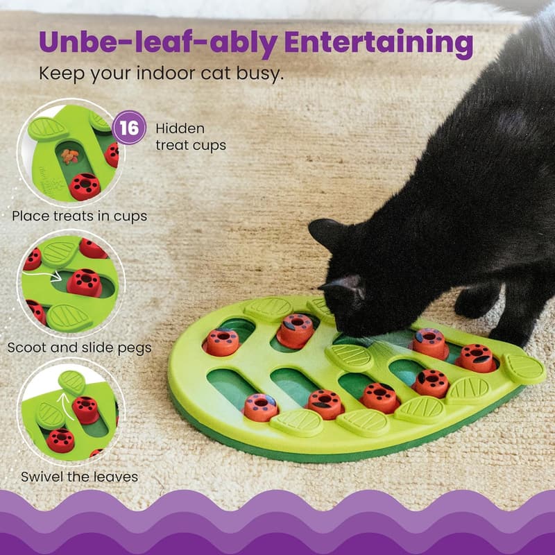 Interactive Treat Puzzle Cat Toy - Catstages Buggin' Out