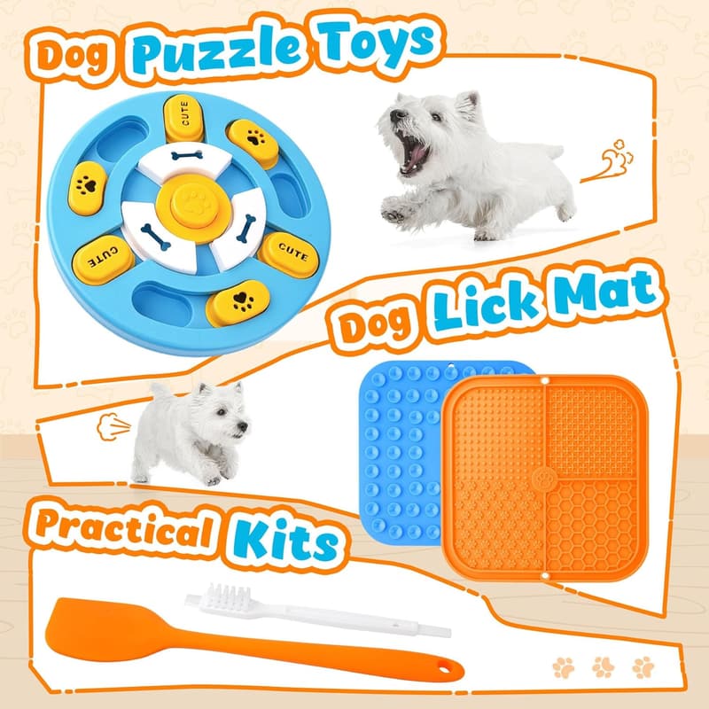 Dog Puzzle Mat for IQ Training and Anxiety Relief