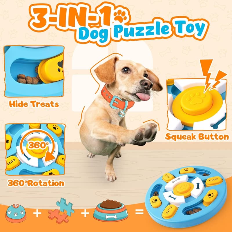 Dog Puzzle Mat for IQ Training and Anxiety Relief