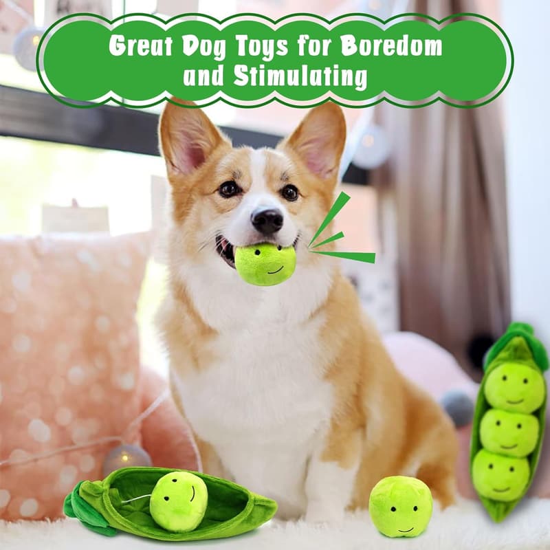 Interactive Squeaky Dog Toys for Stimulation (Pack of 3)