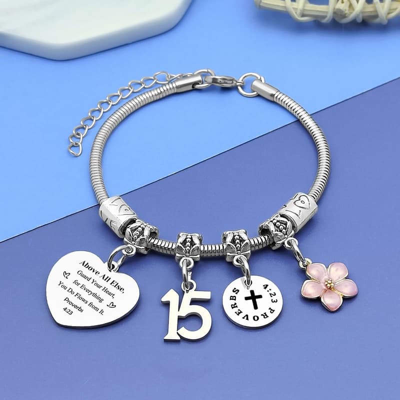 18th Birthday Bracelet for Girls - Perfect Gift for Daughter or Sister