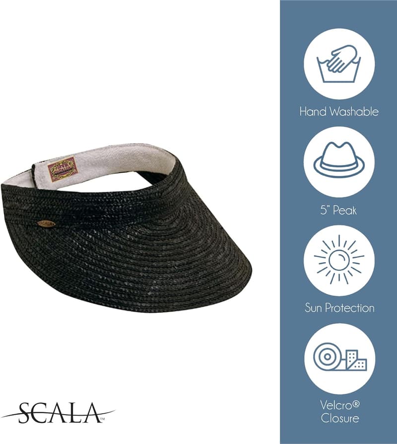 Women's Sewn Braid Visor Hat
