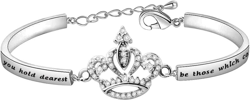 15th Birthday Princess Crown Bracelet Gift