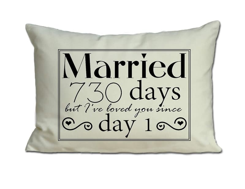 2nd Anniversary Cotton Gift - Cotton Duck Fabric for Couples