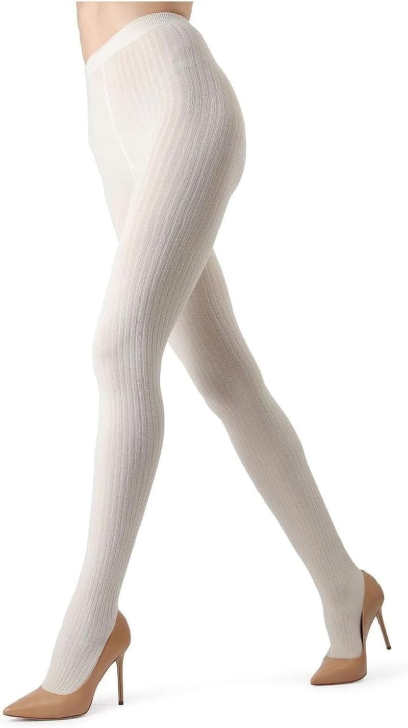 Cozy Boston Ribbed Cotton Tights for Women