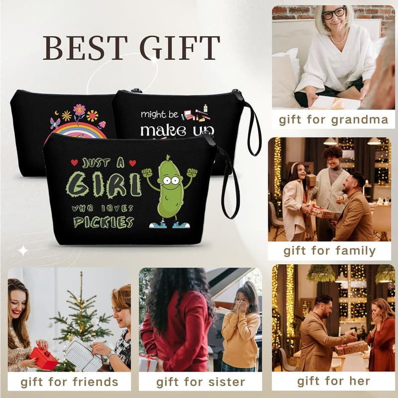 Funny Birthday Makeup Bag for Women, Teens & Girls