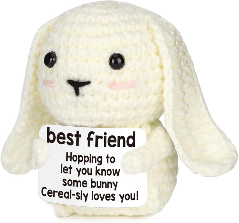 Mother's Day Handmade Crochet Bunny Gift for Friend