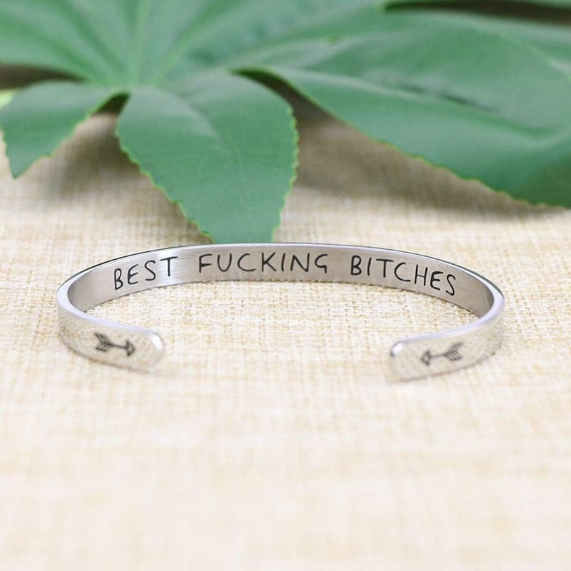 Personalized Inspirational Cuff Bracelet for Women