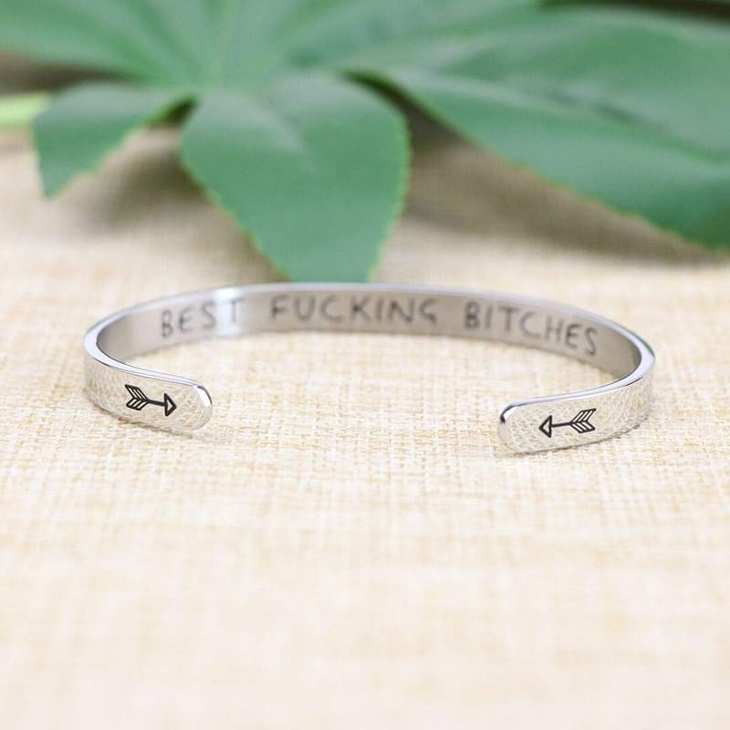 Personalized Inspirational Cuff Bracelet for Women