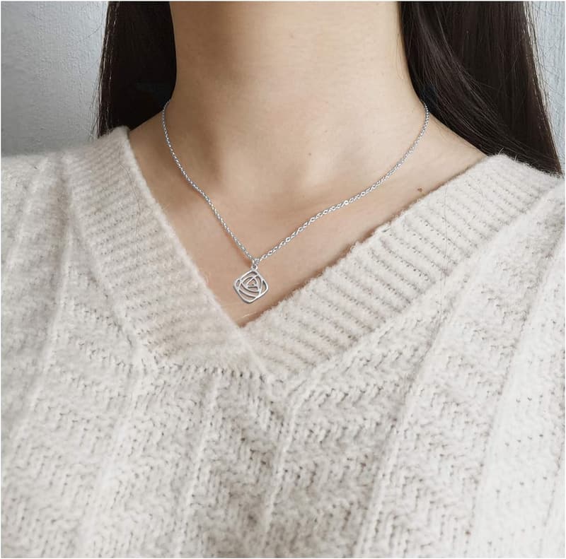 Good Luck Elephant Compass Necklace with Message Card