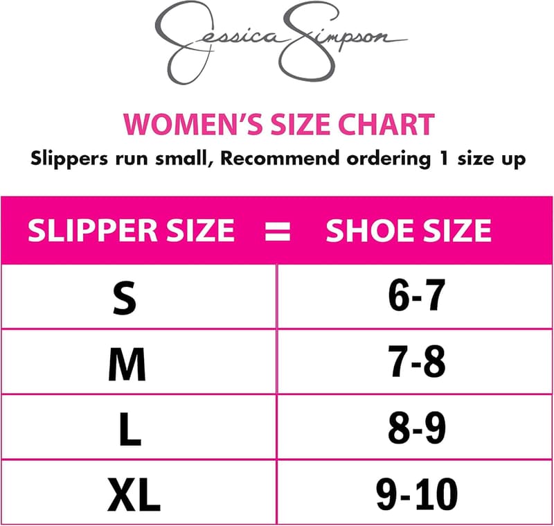 Jessica Simpson Women's Faux Fur Memory Foam House Slippers