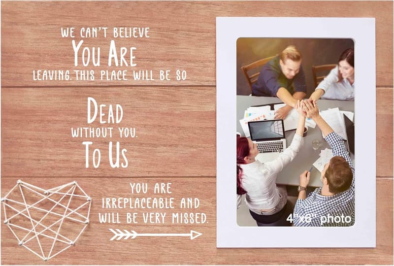 Goodbye Gift: Wooden Picture Frame for Colleagues & Boss
