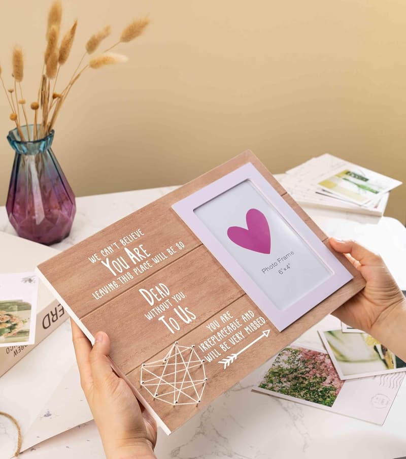 Goodbye Gift: Wooden Picture Frame for Colleagues & Boss