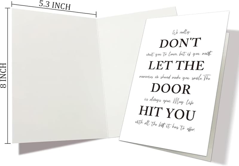 Going Away Card for Colleagues - Best Wishes Gift