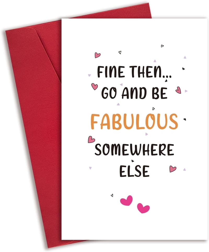 Funny Farewell Card for Coworker with Humorous Design