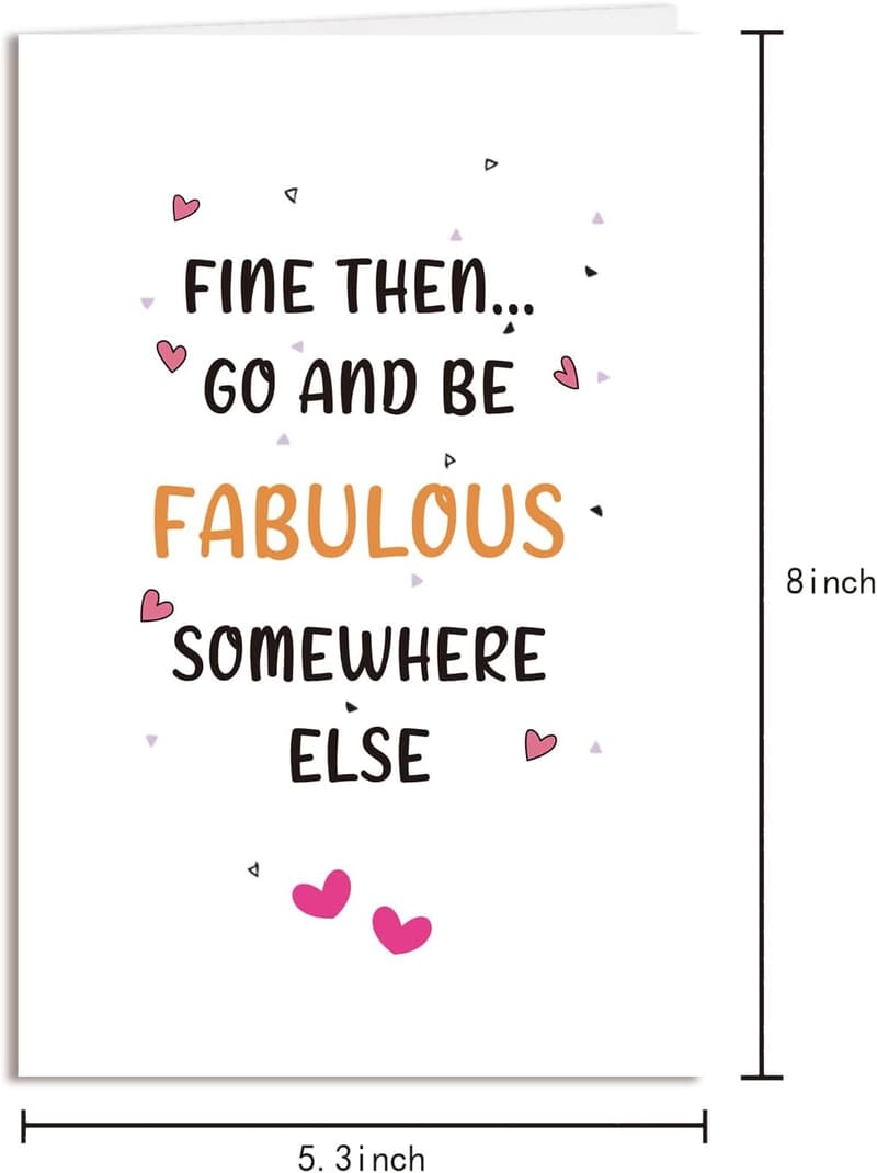 Funny Farewell Card for Coworker with Humorous Design