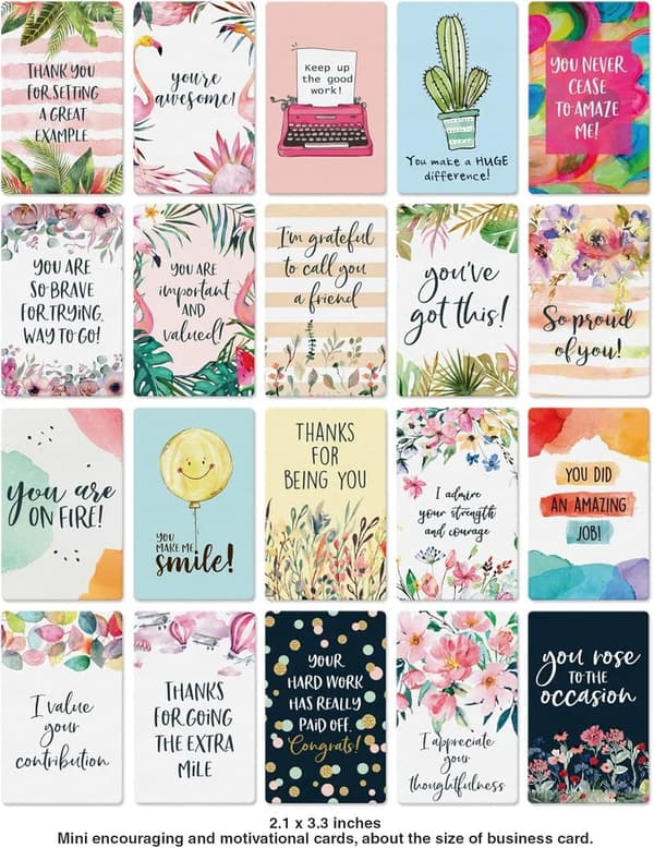 Inspirational Encouragement Cards - 63 Unique Gifts for Employees