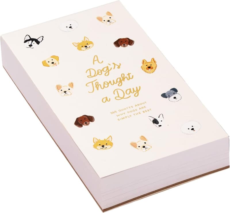 Dog Lovers' Notepad with 365 Inspiring Quotes, 4.5x8 Inches