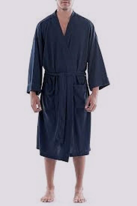 Men's Lightweight Waffle Bathrobe - Big & Tall Sizes Available