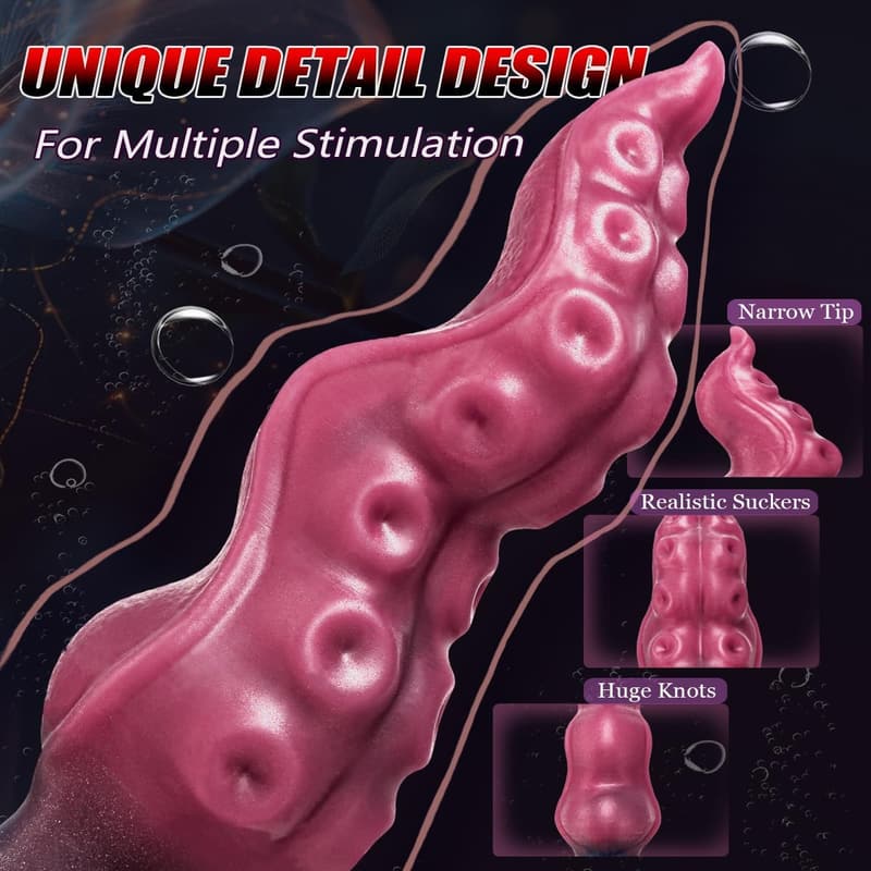 Large Silicone Tentacle Dildo Anal Plug for Couples