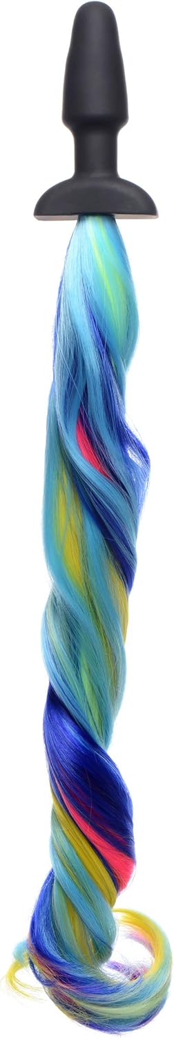 Rainbow Pony Tail Anal Plug