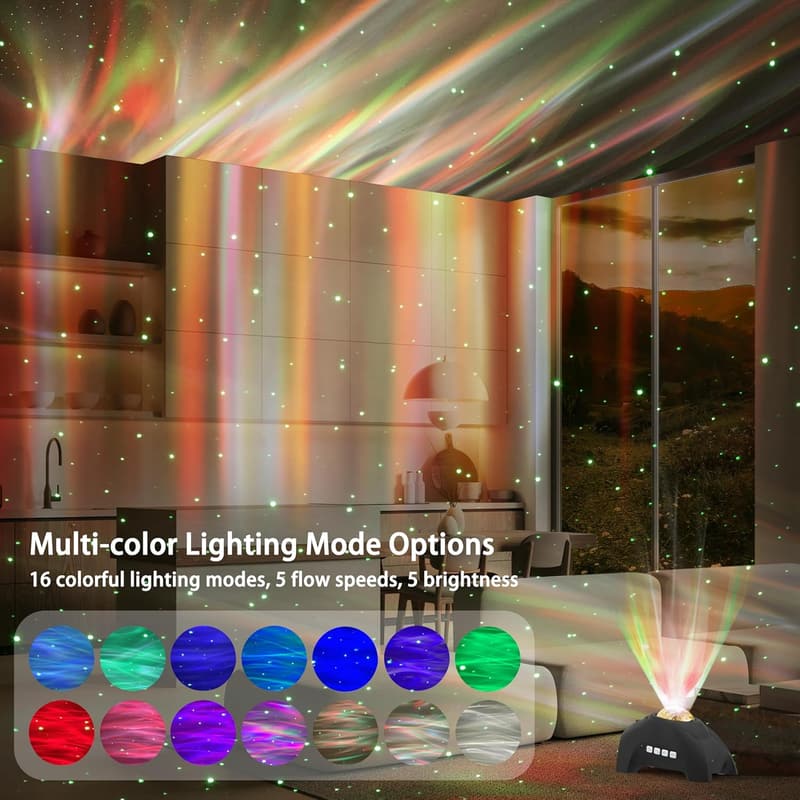 Night Light Galaxy Projector with Music Speaker for Kids & Adults
