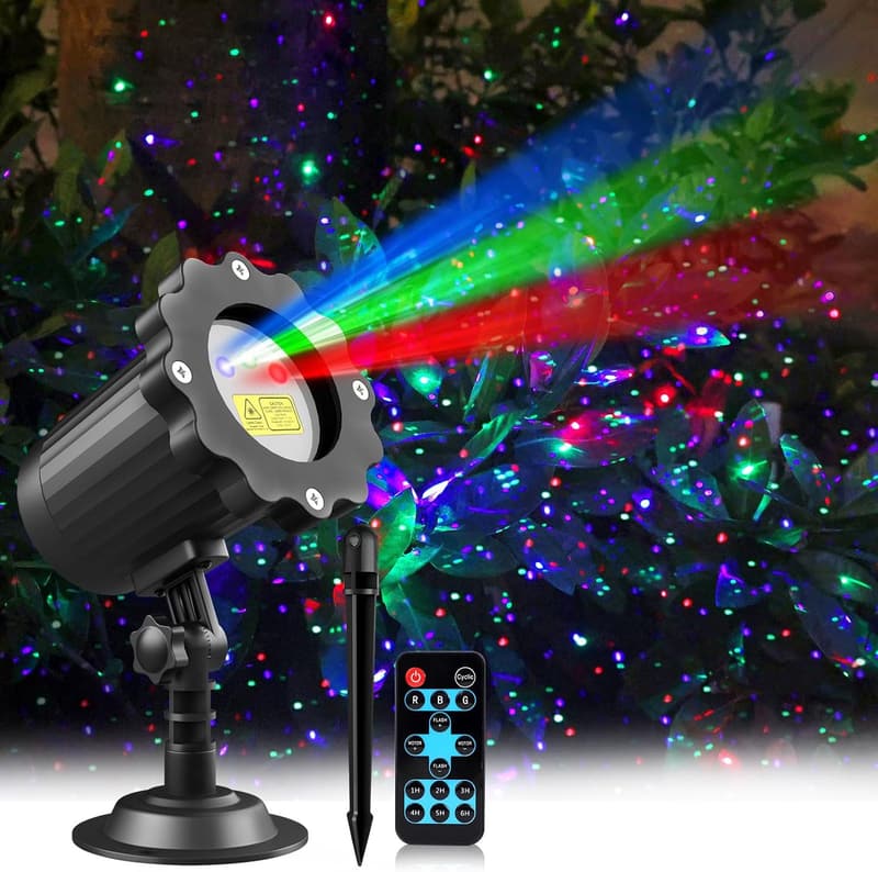 Outdoor Waterproof RGB Laser Projector Lights for Weddings & Parties