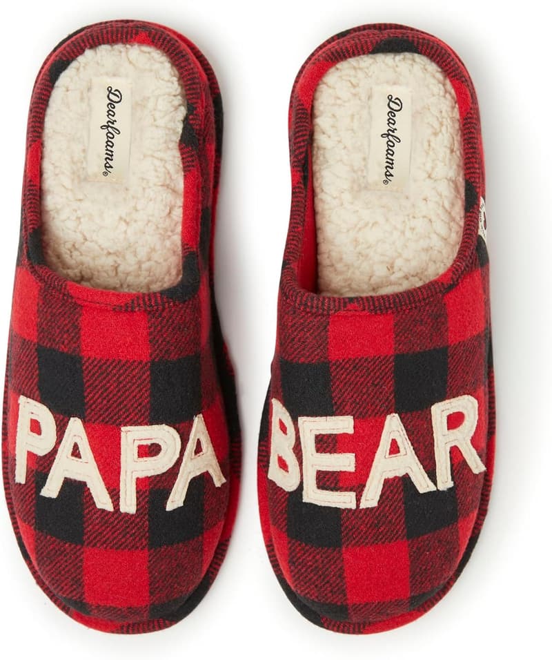 Papa Bear Slippers for Men