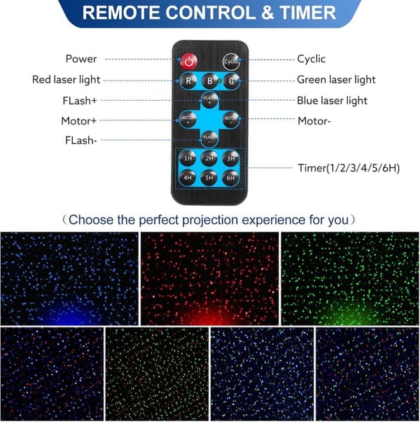 Outdoor Firefly Laser Light Projector – Waterproof, RF Control