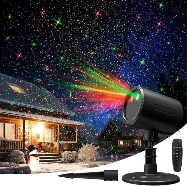 Outdoor Christmas Laser Projector Lights with Remote, Waterproof