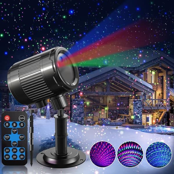 Outdoor RGB Laser Projector Light – IP65 Waterproof Holiday Decor